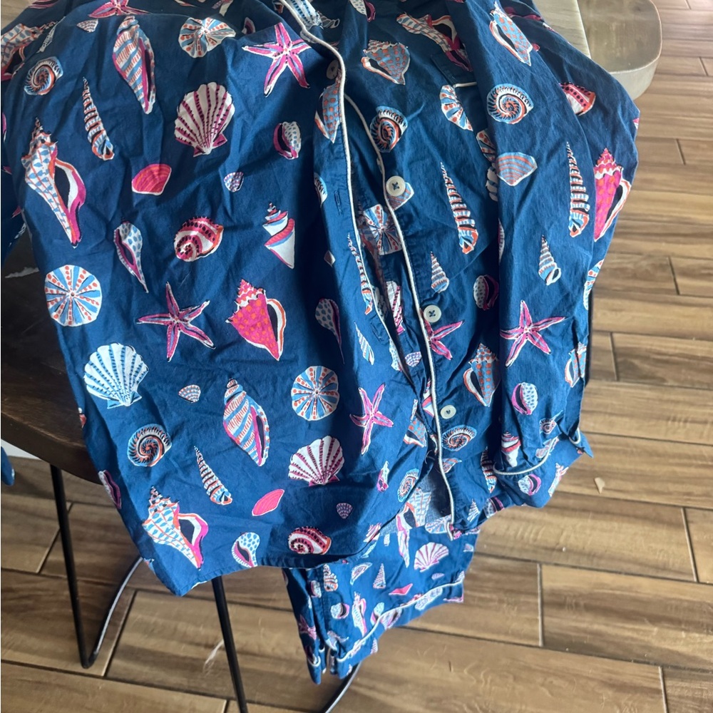 Printfresh Blue Seashell Pajama Set - image 1